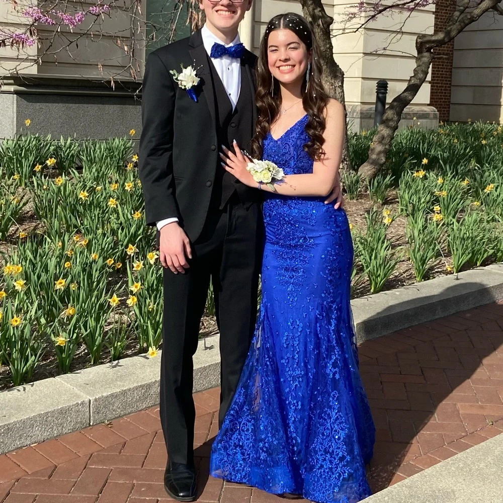ellie wilde | Dresses | Ellie Wilde Royal Blue Prom Dress | Poshmark